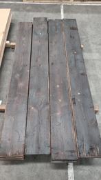Restpartij 8,5 m2 eiken multiplank, behandeld, Doe-het-zelf en Verbouw, Hout en Planken, Ophalen, Minder dan 25 mm, Eiken, Zo goed als nieuw