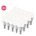 20-pack Lasco E14 LED kogellamp warm wit, 5,5w, Nieuw, Ophalen of Verzenden, Led-lamp, Minder dan 30 watt