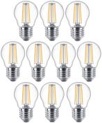 10 stuks Philips LED Kogellamp E27 4.3W 470lm 2700K Helde..., Ophalen of Verzenden, Nieuw