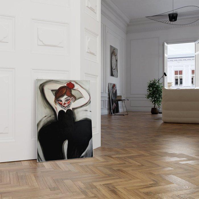 Yana Medow - Red Flor XXL, Antiek en Kunst, Kunst | Schilderijen | Modern