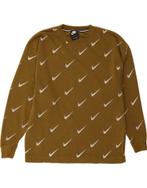 NIKE Mens Graphic Sweatshirt Jumper Small Khaki Cotton, Kleding | Heren, Verzenden, Nieuw
