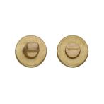 WC slot rond messing getrommeld, Ophalen of Verzenden, Nieuw, Koper of Messing, Slot