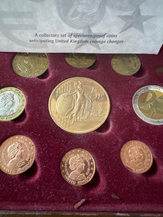 Verenigd Koninkrijk. Probe Set 2002 (Zonder Minimumprijs), Postzegels en Munten, Munten | Europa | Niet-Euromunten