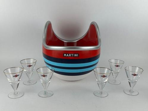Koeler - Glas, Plastic - Een originele Martini-set: koelere, Antiek en Kunst, Kunst | Designobjecten