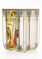 Goebel Marked Glass Vase - Mucha Decor 1990-2000 - Vaas -, Antiek en Kunst, Antiek | Glas en Kristal