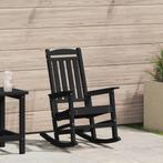 vidaXL Tuin Schommelstoel Zwart 70x92x108 cm HDPE, Tuin en Terras, Tuinstoelen, Verzenden, Nieuw