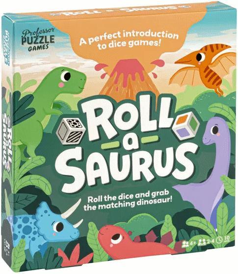 Roll-A-Saurus | Professor Puzzle - Dobbelspellen, Hobby en Vrije tijd, Gezelschapsspellen | Bordspellen, Nieuw, Verzenden