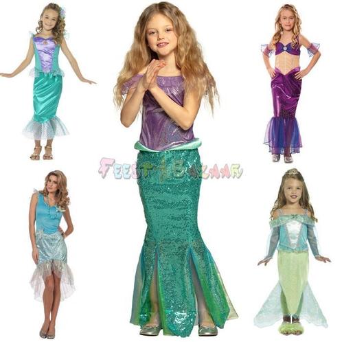Ruim aanbod Zeemeermin Jurken - Nr.1 in Zeemeermin kleding, Kinderen en Baby's, Carnavalskleding en Verkleedspullen, Meisje, Nieuw