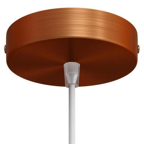 Bronzen Plafondplaat | Complete set | 12 cm | 1 snoer, Huis en Inrichting, Lampen | Hanglampen, 50 tot 75 cm, Nieuw, Metaal, Ophalen of Verzenden