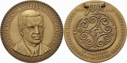 Roman Jakimowicz Polen Medaille 1983 Archaeologie Museum..., Postzegels en Munten, Penningen en Medailles, Verzenden