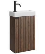 Toiletmeubel Bosco 40 x 22 cm Walnoot Fonteinmeubel, Verzenden, Nieuw, Wastafel