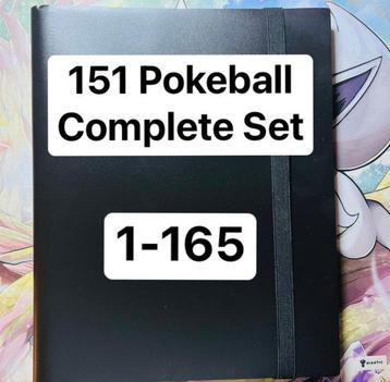 Pokémon - Complete PokeBall Holo 151 - 165 Card - MASTER SET beschikbaar voor biedingen