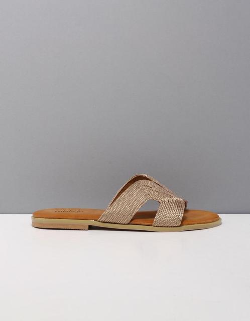 Mia & Jo keet slippers dames goud/zilver  2213060 champagne, Kleding | Dames, Schoenen, Nieuw, Verzenden