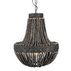 Kralen Hanglamp XL Zion Dark ø51 Binnenverlichting, Verzenden, Nieuw, Hout, 50 tot 75 cm