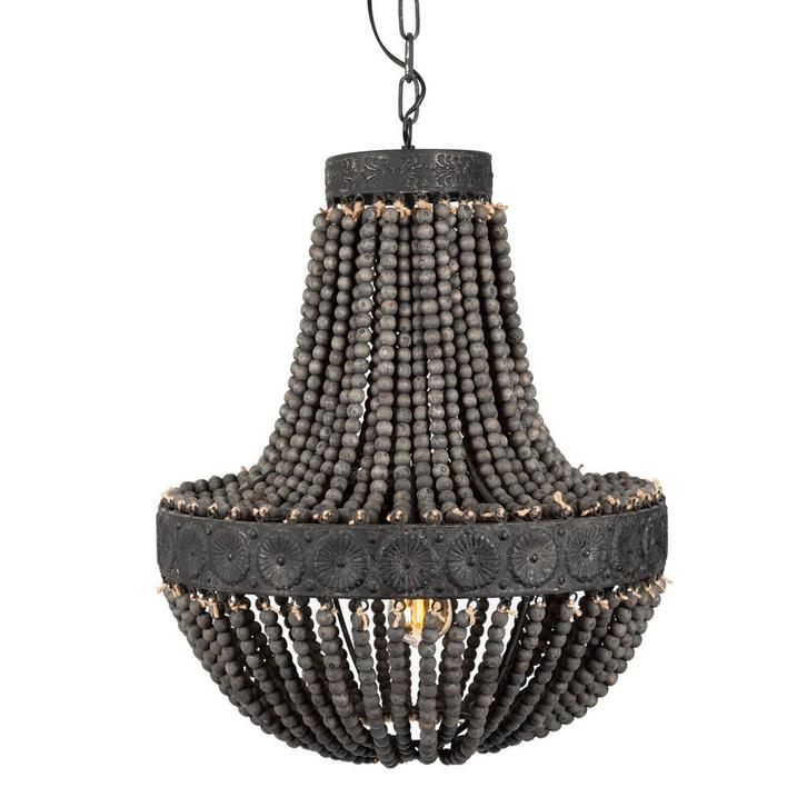 Kralen Hanglamp XL Zion Dark ø51 Binnenverlichting, Huis en Inrichting, Lampen | Hanglampen, Verzenden