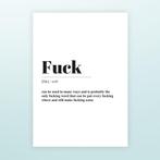 Poster Fuck - A3 formaat, Verzamelen, Posters, Verzenden, Nieuw