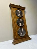 Barometer met Gouden Messingen Details - Barometer - Hout,