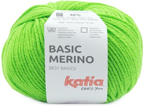 Katia Basic Merino - 95 neon groen - Wol/Acryl Garen, Hobby en Vrije tijd, Breien en Haken, Ophalen of Verzenden