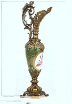 Urn - Porselein, Brons - Weelderige Sèvres-stijl vaas, Antiek en Kunst