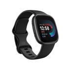 Fitbit Versa 4 Smartwatch zwart Android, Verzenden, Zo goed als nieuw