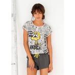 Peanuts Shortama met woodstock-comic-print (2-delig, 1 stuk), Kleding | Dames, Verzenden