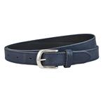 Landley Dames Riem Leer Gestikt - 2,5 cm - Blauw - 105, Verzenden, Nieuw, 100 cm of meer, 3 tot 5 cm