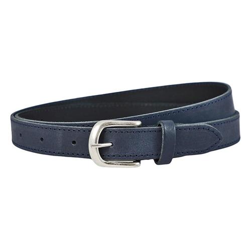 Landley Dames Riem Leer Gestikt - 2,5 cm - Blauw - 105, Kleding | Dames, Riemen en Ceinturen, 100 cm of meer, Nieuw, 3 tot 5 cm