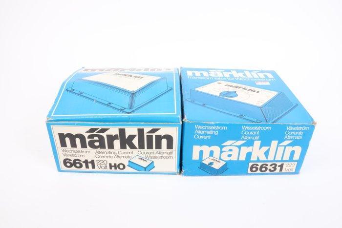 Märklin H0 - 6631/6611 - Omvormer (2) - Regeltrafo 30VA en, Hobby en Vrije tijd, Modeltreinen | H0