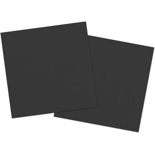 Zwarte Servetten Versiering 33cm 20st, Hobby en Vrije tijd, Feestartikelen, Nieuw, Verzenden