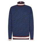 -45% Tommy Hilfiger  Tommy Hilfiger Monogram roll neck-deser, Verzenden, Nieuw, Blauw