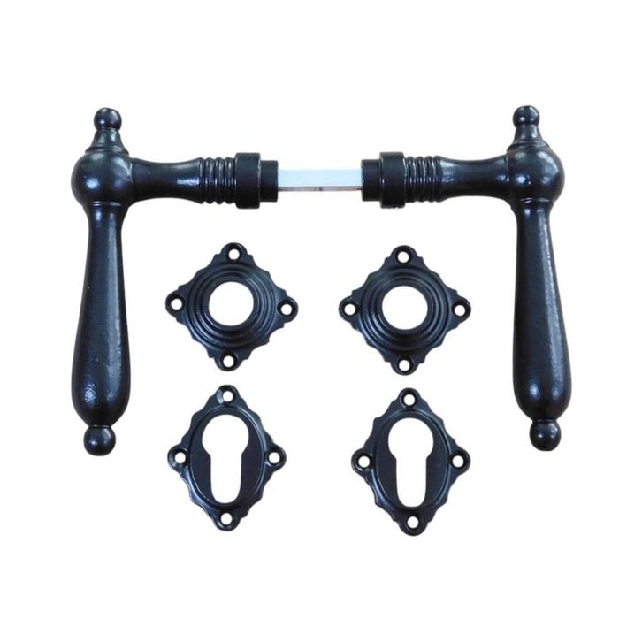 Voordeur set antiek weerbestendig - metaal,  poedercoating, Doe-het-zelf en Verbouw, Hang- en Sluitwerk, Ophalen of Verzenden