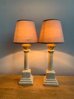 Tafellamp (2) - Twee pilaar lampen - Aardewerk - Twee, Antiek en Kunst