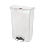 Rubbermaid Slim Jim Front Step - Pedaalemmer - 90ltr - Wit -, Verzenden