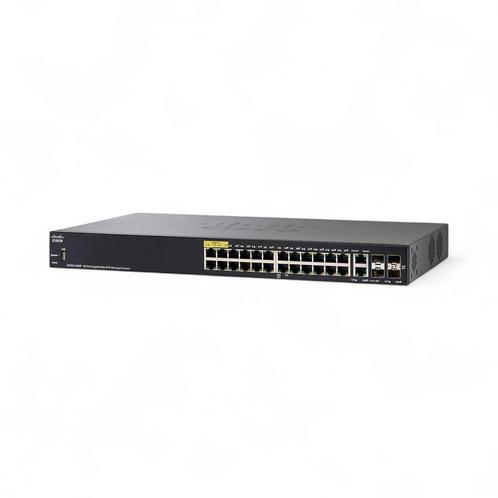 Cisco SG350 - 28x 1Gb BASE-T Port, 2x 1Gb SFP Port, POE+,, Computers en Software, Netwerk switches, Refurbished, Ophalen of Verzenden