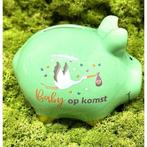 Spaarvarken baby op komst - groen, Kinderen en Baby's, Ophalen of Verzenden, Nieuw