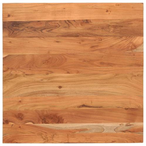 vidaXL Tafelblad vierkant 70x70x3,8 cm massief acaciahout, Huis en Inrichting, Tafels | Eettafels, Nieuw, Verzenden