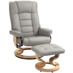 Luxe Relaxstoel - Draaibaar en verstelbaar - Grijs, Huis en Inrichting, Fauteuils, Ophalen of Verzenden, Nieuw, Stof, Modern