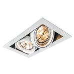 Inbouwspot wit AR111 verstelbaar 2-lichts - Oneon, Nieuw, Overige materialen, Design
