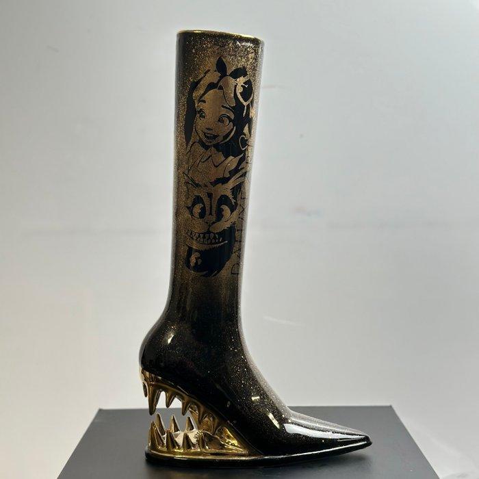 Daluxe Art - 1999 • Daluxe Art – Black & Gold Alice Boot, Antiek en Kunst, Kunst | Designobjecten