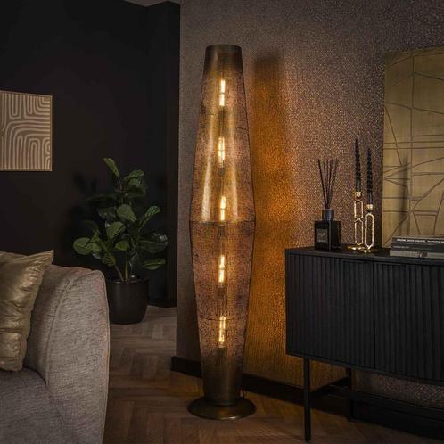 *WOONWINKEL* Vloerlamp Metaaal Brons, Huis en Inrichting, Lampen | Vloerlampen, Nieuw, Verzenden