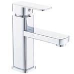 Wastafelkraan Grijs | Duurzaam Messing | OP = OP, Ophalen of Verzenden, Nieuw, Chroom, Wastafel