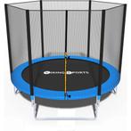 Trampoline - blauw - 244 cm - met net- tot 120 KG, Kinderen en Baby's, Ophalen of Verzenden, Nieuw