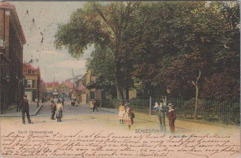 SCHIEDAM - Gerrit Verboonstraat, Verzamelen, Ansichtkaarten | Nederland, Verzenden