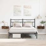 vidaXL Nachtkastjes 2 st zwevend 40x30x15cm bewerkt hout, Minder dan 45 cm, Verzenden, Nieuw, Minder dan 55 cm