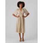 Vero Moda Midi-jurk VMMELANEY 2/4 BLK DRESS WVN NOOS, Verzenden, Nieuw