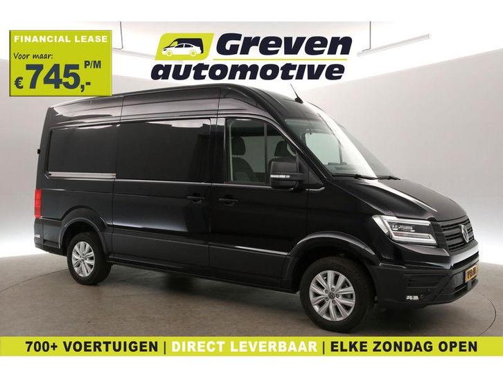Volkswagen Crafter 2.0 TDI DSG HIGHLINE EXCLUSIVE L3H3 |, Auto's, Bestelauto's, Automaat, Diesel, Zwart, Volkswagen