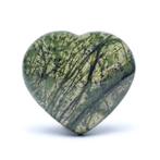 Edelstenen Hart Groene Serpentijn - 6 cm, Verzamelen, Mineralen en Fossielen, Verzenden