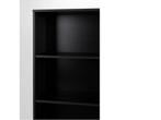 Wandkast - Vakkenkast - Zwarte Guiji kast - 148x80x30cm, Verzenden, Nieuw