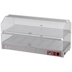Warmhoudvitrine | RVS | 30°c/60°c | 2 Niveaus | 230v | 800x3, Zakelijke goederen, Ophalen of Verzenden, Nieuw in verpakking