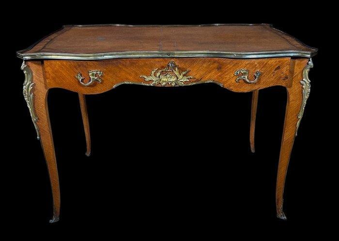 Bureau - Brons, Hout - In brons in de stijl van François, Antiek en Kunst, Antiek | Meubels | Stoelen en Banken
